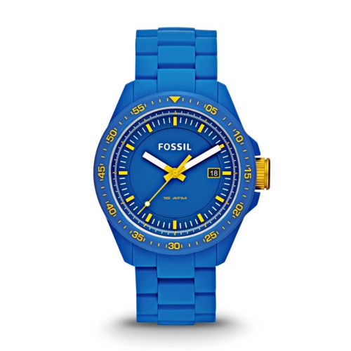  Decker Three Hand Silicone Watch - Blue 
