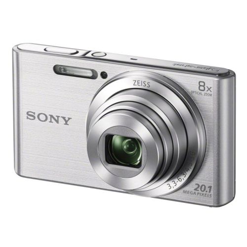 Дигитален фотоапарат Sony DSCW830S, 20MP, Сребрист
